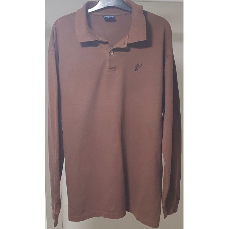 Polo Asics brun en très bon état – Taille S
