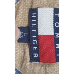 Polo Tommy Hilfiger rayé gris L – Occasion très bon état | Brocaffaire
