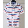 Polo Tommy Hilfiger rayé rouge et bleu S – Bon état