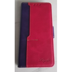 Coque de protection violet et rouge pour Redmi Note 9T 5G.